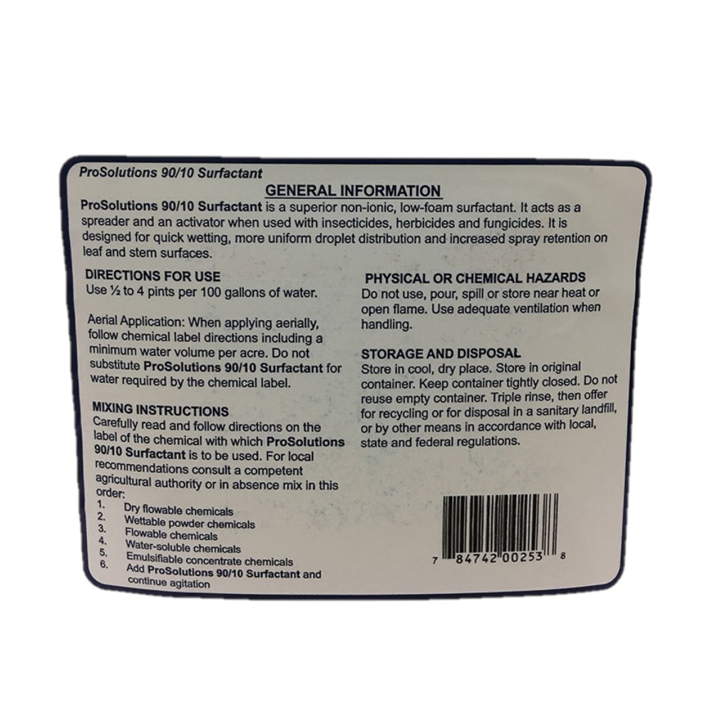 ProSolutions 90/10 Nonionic Surfactant (TopSurf, Sticker) 1 Gallon